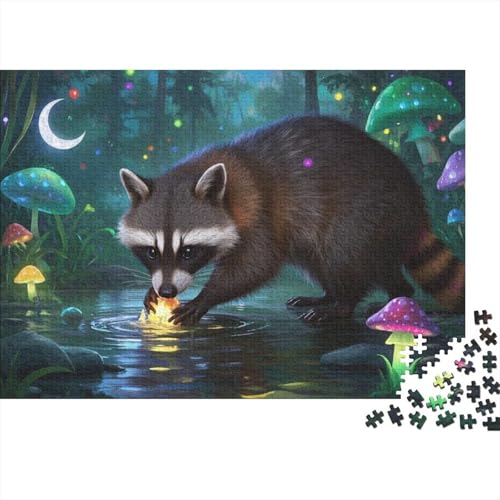 Coon Puzzle 1000-teilige Schwer Puzzle Spielzeug Lernspiel Impossible Herausforderungsspielzeug Für Erwachsene Und Kinder Ab 12 Jahren (75x50cm) von BDKSLBDIP