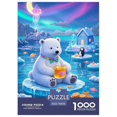 Eisbär Puzzle 1000 Teile Schwer Lernspiel Impossible Herausforderung Spielzeug Für Erwachsene Kinder 70x50cm Eisbär Puzzle 1000 Teile Schwer Lernspiel Impossible Herausforderung Spielzeug Für Erwachsene Kinder 70x50cm von BDKSLBDIP
