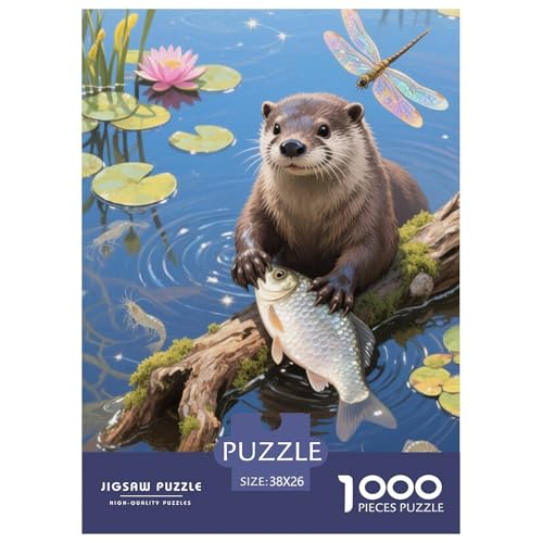 Europäische Otter Puzzle 1000 Teile Schwer Lernspiel Impossible Herausforderungsspielzeug Für Erwachsene Kinder Ab 12 Jahren 38x26cm Europäische Otter Puzzle 1000 Teile Schwer Lernspiel Impossible Herausforderungsspielzeug Für Erwachsene Kinder Ab 12 Jahren 38x26cm von BDKSLBDIP