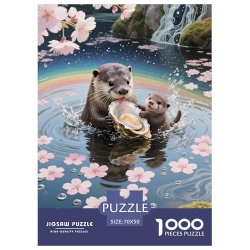 Europäische Otter Puzzle 1000 Teile Schwer Lernspiel Impossible Herausforderungsspielzeug Für Erwachsene Kinder Ab 14 Jahren 70x50cm Europäische Otter Puzzle 1000 Teile Schwer Lernspiel Impossible Herausforderungsspielzeug Für Erwachsene Kinder Ab 14 Jahren 70x50cm von BDKSLBDIP