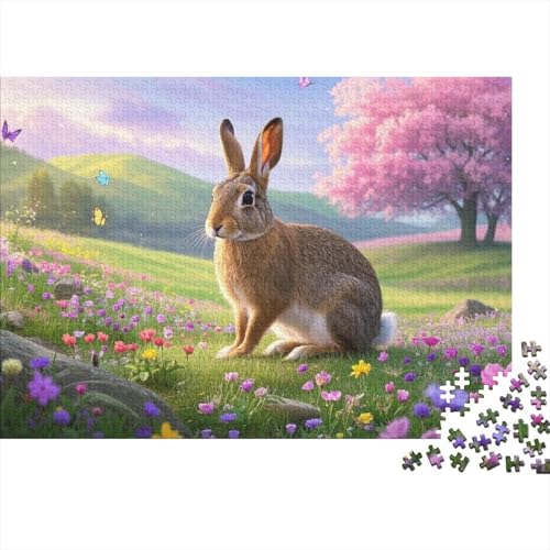European Hase Puzzles 1000 Teile Schwer Puzzle Spielzeug Pädagogisches Spiel Impossible Herausforderung Spielzeug Für Erwachsene Und Kinder Ab 14 Jahren (75x50cm) von BDKSLBDIP