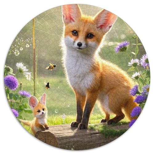 Fennec Norwegische Waldkatte Puzzle 1000 Teile Schwer Puzzle Spielzeug Lernspiel Impossible Herausforderung Spielzeug Für Erwachsene Und Kinder in Bewährter (67.5x67.5cm) von BDKSLBDIP