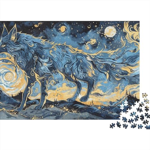 Fox Puzzle 1000 Teile Schwer Puzzle Spielzeug Pädagogisches Spiel Impossible Herausforderung Spielzeug Für Erwachsene Kinder (75x50cm) von BDKSLBDIP