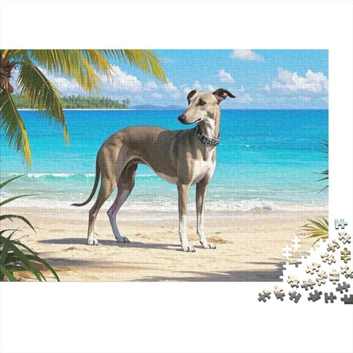 Greyhound Puzzle 1000 Teile Schwer Puzzle Spielzeug Pädagogisches Spiel Impossible Herausforderung Spielzeug Für Erwachsene Und Kinder in Bewährter (75x50cm) von BDKSLBDIP