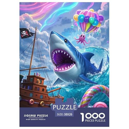 Hai Puzzle 1000 Teile Schwer Lernspiel Impossible Herausforderungsspielzeug Für Erwachsene Kinder 38x26cm Hai Puzzle 1000 Teile Schwer Lernspiel Impossible Herausforderungsspielzeug Für Erwachsene Kinder 38x26cm von BDKSLBDIP