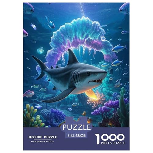 Hai Puzzle 1000 Teile Schwer Lernspiel Impossible Herausforderungsspielzeug Für Erwachsene Kinder Ab 14 Jahren 38x26cm Hai Puzzle 1000 Teile Schwer Lernspiel Impossible Herausforderungsspielzeug Für Erwachsene Kinder Ab 14 Jahren 38x26cm von BDKSLBDIP