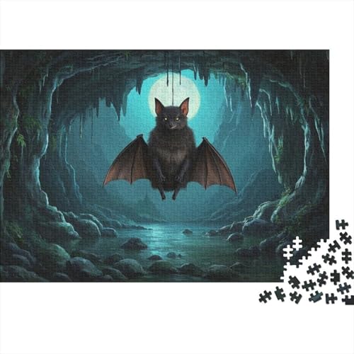 Kleiner Fledermaus Puzzles 1000 Teile Schwer Puzzle Spielzeug Pädagogisches Spiel Impossible Herausforderungsspielzeug Für Erwachsene Und Kinder Ab 14 Jahren (75x50cm) von BDKSLBDIP