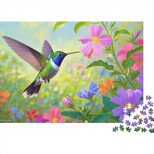 Kolibri Puzzles 1000 Teile Schwer Puzzle Spielzeug Pädagogisches Spiel Impossible Herausforderung Spielzeug Für Erwachsene Und Kinder in Bewährter (75x50cm) von BDKSLBDIP