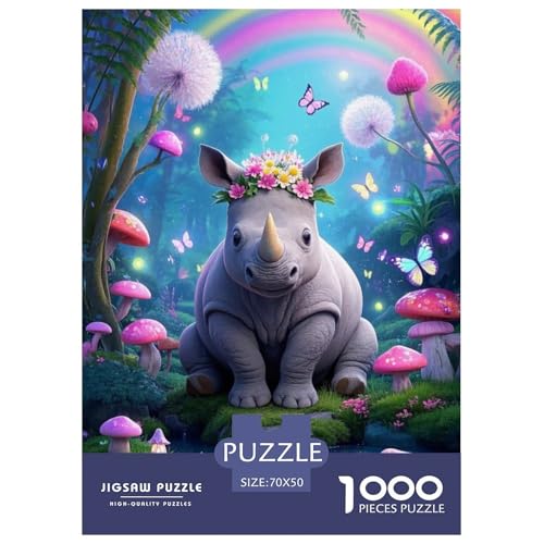 Nashörner Puzzle 1000 Teile Schwer Lernspiel Impossible Herausforderungsspielzeug Für Erwachsene Kinder Ab 12 Jahren 70x50cm Nashörner Puzzle 1000 Teile Schwer Lernspiel Impossible Herausforderungsspielzeug Für Erwachsene Kinder Ab 12 Jahren 70x50cm von BDKSLBDIP