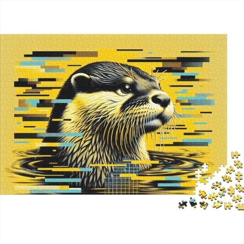 Otter Puzzle 1000-teilige Schwer Puzzle Spielzeug Lernspiel Impossible Herausforderung Spielzeug Für Erwachsene Und Kinder in Bewährter (75x50cm) von BDKSLBDIP