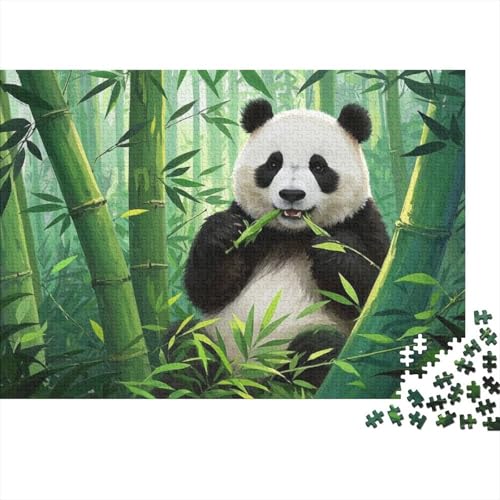 Panda Puzzle 1000-teilige Schwer Puzzle Spielzeug Pädagogisches Spiel Impossible Herausforderungsspielzeug Für Erwachsene Kinder (75x50cm) von BDKSLBDIP