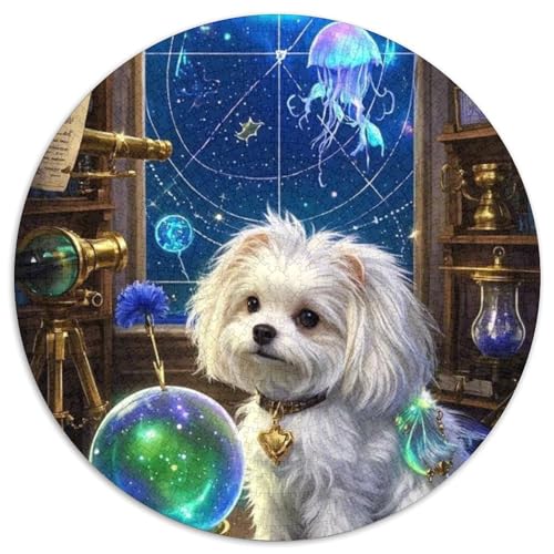 Pekinger Puppy Puzzle 1000-teilige Schwer Puzzle Spielzeug Pädagogisches Spiel Impossible Herausforderungsspielzeug Für Erwachsene Kinder (67.5x67.5cm) von BDKSLBDIP