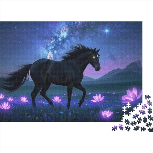 Pferd Puzzle 1000 Teile Schwer Puzzle Spielzeug Lernspiel Impossible Herausforderung Spielzeug Für Erwachsene Und Kinder Ab 12 Jahren (75x50cm) von BDKSLBDIP