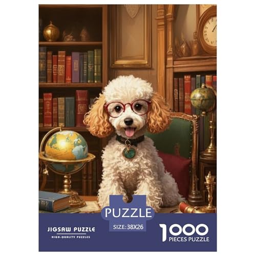 Poodle Puzzle 1000 Teile Schwer Lernspiel Impossible Herausforderung Spielzeug Für Erwachsene Kinder 38x26cm Poodle Puzzle 1000 Teile Schwer Lernspiel Impossible Herausforderung Spielzeug Für Erwachsene Kinder 38x26cm von BDKSLBDIP