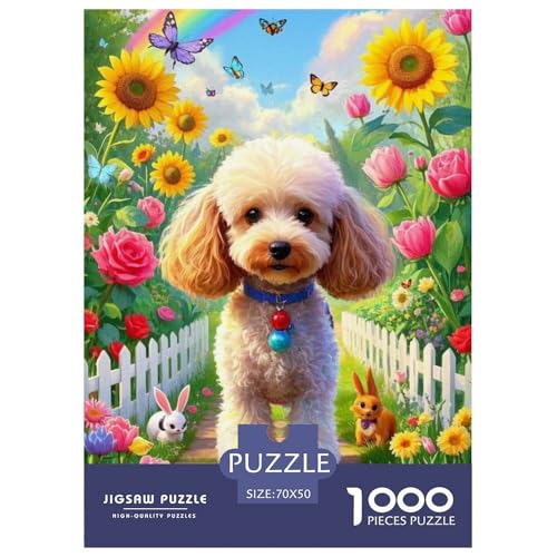 Poodle Puzzle 1000 Teile Schwer Lernspiel Impossible Herausforderungsspielzeug Für Erwachsene Kinder Ab 14 Jahren 70x50cm Poodle Puzzle 1000 Teile Schwer Lernspiel Impossible Herausforderungsspielzeug Für Erwachsene Kinder Ab 14 Jahren 70x50cm von BDKSLBDIP