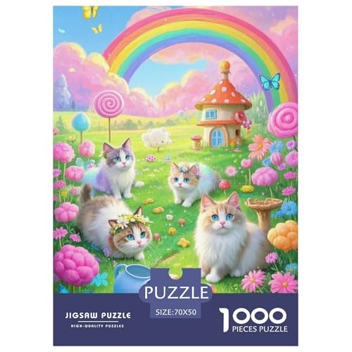 Ragdoll Puzzle 1000 Teile Schwer Lernspiel Impossible Herausforderungsspielzeug Für Erwachsene Kinder Bewährter 70x50cm von BDKSLBDIP