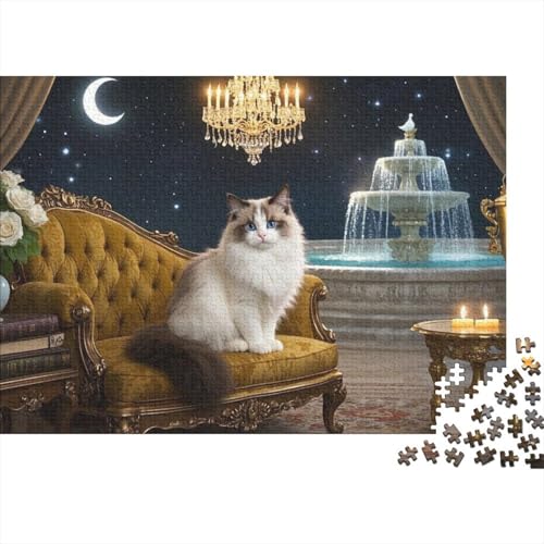 Ragdoll Puzzle 1000-teilige Schwer Puzzle Spielzeug Lernspiel Impossible Herausforderung Spielzeug Für Erwachsene Und Kinder Ab 14 Jahren (75x50cm) von BDKSLBDIP
