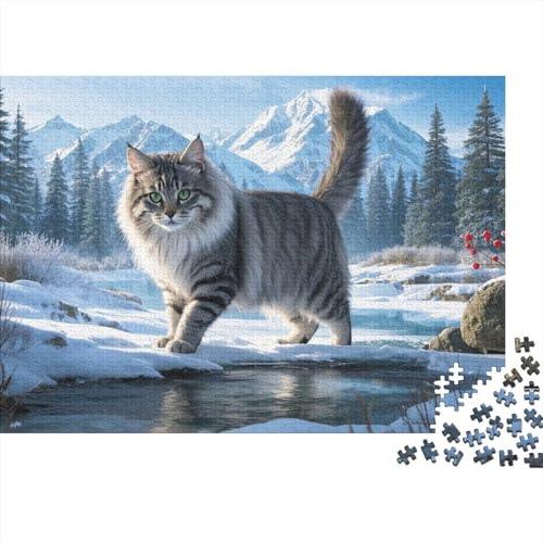 Sibirisch Puzzles 1000 Teile Schwer Puzzle Spielzeug Lernspiel Impossible Herausforderung Spielzeug Für Erwachsene Und Kinder Ab 14 Jahren (75x50cm) von BDKSLBDIP