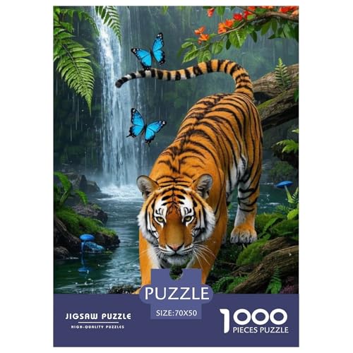 Tiger Puzzle 1000 Teile Schwer Lernspiel Impossible Herausforderungsspielzeug Für Erwachsene Kinder 70x50cm Tiger Puzzle 1000 Teile Schwer Lernspiel Impossible Herausforderungsspielzeug Für Erwachsene Kinder 70x50cm von BDKSLBDIP