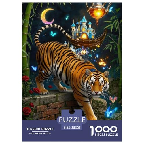 Tiger Puzzle 1000 Teile Schwer Lernspiel Impossible Herausforderungsspielzeug Für Erwachsene Kinder Ab 14 Jahren 38x26cm Tiger Puzzle 1000 Teile Schwer Lernspiel Impossible Herausforderungsspielzeug Für Erwachsene Kinder Ab 14 Jahren 38x26cm von BDKSLBDIP