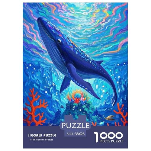 Wal Puzzle 1000 Teile Schwer Lernspiel Impossible Herausforderungsspielzeug Für Erwachsene Kinder 38x26cm Wal Puzzle 1000 Teile Schwer Lernspiel Impossible Herausforderungsspielzeug Für Erwachsene Kinder 38x26cm von BDKSLBDIP