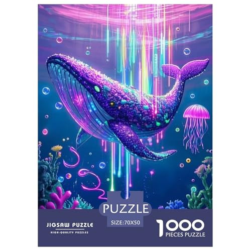 Wal Puzzle 1000 Teile Schwer Lernspiel Impossible Herausforderungsspielzeug Für Erwachsene Kinder Ab 14 Jahren 70x50cm Wal Puzzle 1000 Teile Schwer Lernspiel Impossible Herausforderungsspielzeug Für Erwachsene Kinder Ab 14 Jahren 70x50cm von BDKSLBDIP