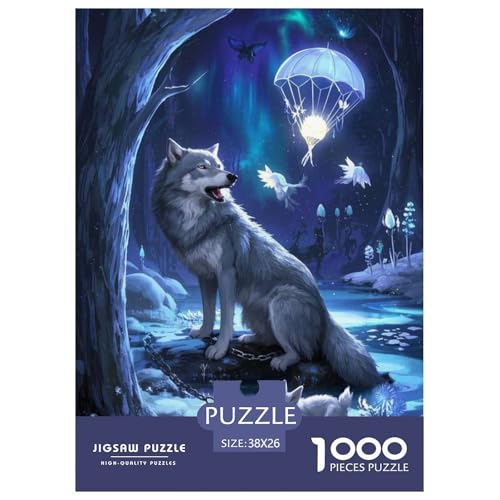 Wolf Puzzle 1000 Teile Schwer Lernspiel Impossible Herausforderungsspielzeug Für Erwachsene Kinder Ab 14 Jahren 38x26cm Wolf Puzzle 1000 Teile Schwer Lernspiel Impossible Herausforderungsspielzeug Für Erwachsene Kinder Ab 14 Jahren 38x26cm von BDKSLBDIP