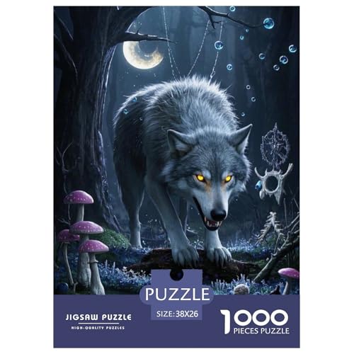 Wolf Puzzle 1000 Teile Schwer Lernspiel Impossible Herausforderungsspielzeug Für Erwachsene Kinder Ab 14 Jahren 38x26cm Wolf Puzzle 1000 Teile Schwer Lernspiel Impossible Herausforderungsspielzeug Für Erwachsene Kinder Ab 14 Jahren 38x26cm von BDKSLBDIP