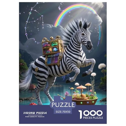 Zebra Puzzle 1000 Teile Schwer Lernspiel Impossible Herausforderungsspielzeug Für Erwachsene Kinder Ab 12 Jahren 70x50cm Zebra Puzzle 1000 Teile Schwer Lernspiel Impossible Herausforderungsspielzeug Für Erwachsene Kinder Ab 12 Jahren 70x50cm von BDKSLBDIP