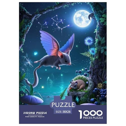 Zucker Glider Puzzle 1000 Teile Schwer Lernspiel Impossible Herausforderungsspielzeug Für Erwachsene Kinder 38x26cm von BDKSLBDIP
