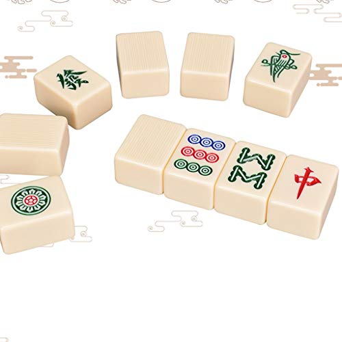 Interessante Mahjong-Sets, tragbares Reise-Mahjong-Set, Melamin-Fliesen, Mahjong, angenehm in der Hand, wunderbares Geschenk mit Tragetasche, Tafel, Familienfeier, Picknick (Farbe: Weiß, Größe: 40#) Interessante Mahjong-Sets, tragbares Reise-Mahjong-Set, Melamin-Fliesen, Mahjong, angenehm in der Hand, wunderbares Geschenk mit Tragetasche, Tafel, Familienfeier, Picknick (Farbe: Weiß, Größe: 40#) von BDPP