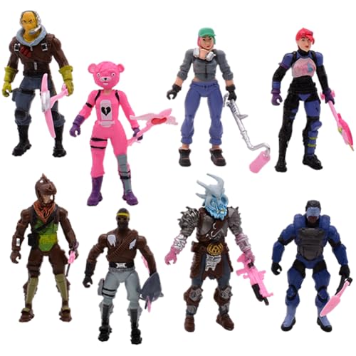 8PCS Legendary Series Realistic Mini -Figuren Set Legendary Series Realistic Anime Cartoon Figuren Party Kuchen Dekoration Supply Birthday Party Dekoration für Jungen Cupcake Geburtstagsfeier von Guoml