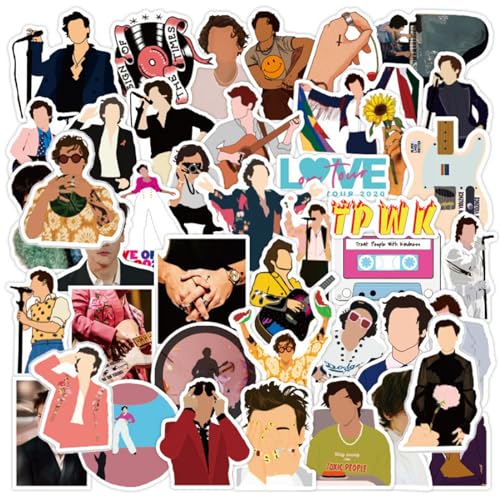 BDSHUNBF 100 Stück Aufkleber, Sänger Stickers, Wasserdichte Aufkleber, Harry Styles Aufkleber, für Laptop, Telefon, Wasserflasche, Skateboard, Koffer, Gitarre, für Erwachsene Kinder BDSHUNBF 100 Stück Aufkleber, Sänger Stickers, Wasserdichte Aufkleber, Harry Styles Aufkleber, für Laptop, Telefon, Wasserflasche, Skateboard, Koffer, Gitarre, für Erwachsene Kinder von BDSHUNBF
