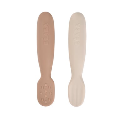 BEABA® Lernlöffel 2er Set aus Silikon Pralin von Beaba