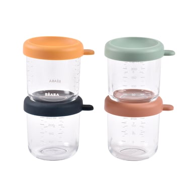 BEABA® Portionsbehälter 4er Set aus Glas, sunrise von BEABA®