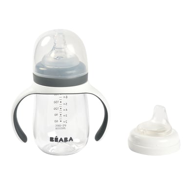 BEABA® Trinklernflasche 2 in 1, 210 ml - mineral grau von BEABA®