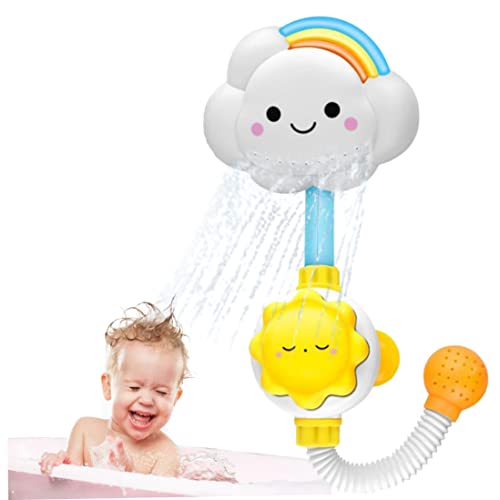 BEAHING Bad Babyspielzeug, Babyparty Spielzeug Bad Spray Wasser Dusche Spielzeug Schöne Wolke Regenbogen Wasserhahn für Kleinkinder Kinder, Kinderkopf BEAHING Bad Babyspielzeug, Babyparty Spielzeug Bad Spray Wasser Dusche Spielzeug Schöne Wolke Regenbogen Wasserhahn für Kleinkinder Kinder, Kinderkopf von BEAHING