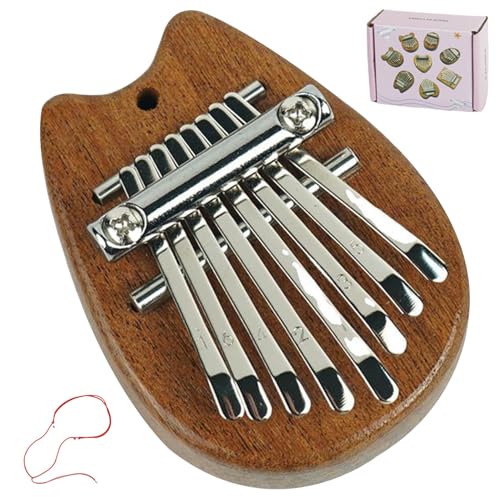 BEAHING Kalimba 8 Schlüsselkatze in Kalimba Daumen Klavier Handheld Finger Piano mit Lanyard & metallketten tragbarem Daumen Klavier für Kinder, Erwachsene, Anfänger, Kalimba BEAHING Kalimba 8 Schlüsselkatze in Kalimba Daumen Klavier Handheld Finger Piano mit Lanyard & metallketten tragbarem Daumen Klavier für Kinder, Erwachsene, Anfänger, Kalimba von BEAHING