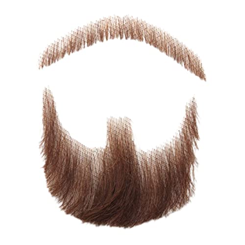 BEAHING Make -up -Bart, gefälschter Schnurrbart Gesicht Bart für Erwachsene realistische Make -up -Kostüm -Spitzen -Mann -Bart, Männer Bart für Kostüm, Braun BEAHING Make -up -Bart, gefälschter Schnurrbart Gesicht Bart für Erwachsene realistische Make -up -Kostüm -Spitzen -Mann -Bart, Männer Bart für Kostüm, Braun von BEAHING