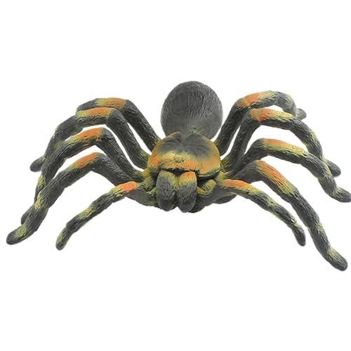 BEAHING Woll- und Tig -Spinne, gefälschte Spinnen realistische knifflige Halloween -Woll- und Tig -Spinnen -Lebensmodell für Halloween -Streichprops (4, 3x3.9x1, 7 in) von BEAHING