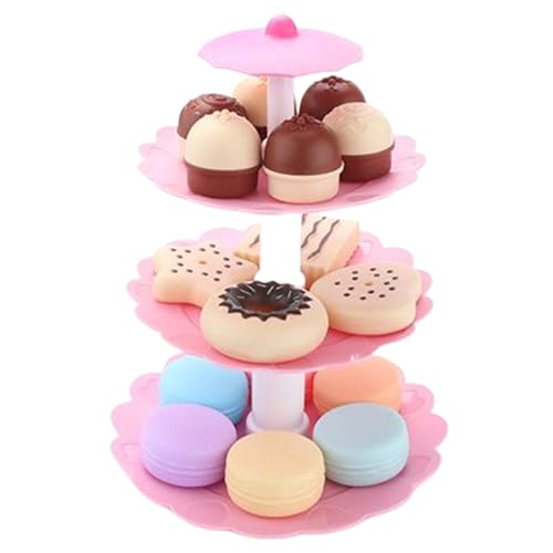 Kitchen Food Toys, Keksspielzeug 3-Tier-farbenfrohe Kekse Desserts Tower Kitchen Food Toys, realistisches Plastikfutter tun Spielzeug spielen Spielzeug für Kinder-Tee-Party-Spielzeug oder Dekoration, Kitchen Food Toys, Keksspielzeug 3-Tier-farbenfrohe Kekse Desserts Tower Kitchen Food Toys, realistisches Plastikfutter tun Spielzeug spielen Spielzeug für Kinder-Tee-Party-Spielzeug oder Dekoration, von BEAHING