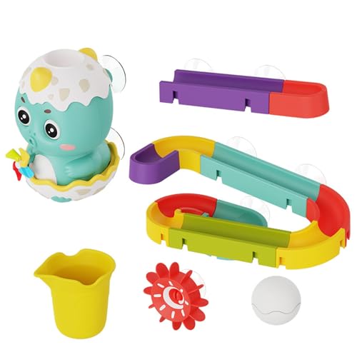 Kleinkindbadspielzeug, Baby Badspielzeug Neiger Wasserrutsche Dinosaurier Bades Spielzeug mit Tasse, DIY -Strecke und Bällen, lehrreiches interaktives Badspielzeugrutsche für Baby 3 4 5 6 Dusche, Bad Kleinkindbadspielzeug, Baby Badspielzeug Neiger Wasserrutsche Dinosaurier Bades Spielzeug mit Tasse, DIY -Strecke und Bällen, lehrreiches interaktives Badspielzeugrutsche für Baby 3 4 5 6 Dusche, Bad von BEAHING