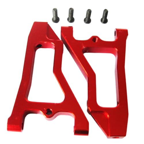 BEALIFE Aluminiumlegierung 1/16 Front Lower Suspension Arm Für 94186 Monster Trucks RC Auto Zubehör Ersatzteile, Rot von BEALIFE