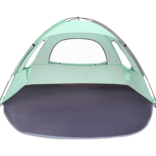 BEALIFE Familienzelt Vielseitig und Windschutz Geeignet für Camping Windschutz und Schatten Fiber Outdoor Camping Zelt Zelt für Camping, Grün von BEALIFE