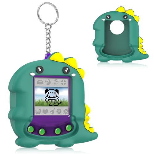 BEARDDO Schutzhülle für virtuelles Haustier, Silikon, interaktives Haustier-Spiel-Maschinen-Gehäuse für Kinder ab 5 Jahren, niedlicher Cartoon-Dinosaurier-Anime für Giga, Haustier-Schutzhülle für von BEARDDO