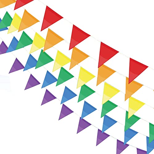 100M Wimpelkette Mehrfarbig Wimpel mit 200 Stück Dreieck Flaggen Nylon Stoff Bunting Banner für Geburtstag Hochzeit Outdoor Indoor Aktivität Party Dekoration Babyparty Weihnachten Kinder Party 100M Wimpelkette Mehrfarbig Wimpel mit 200 Stück Dreieck Flaggen Nylon Stoff Bunting Banner für Geburtstag Hochzeit Outdoor Indoor Aktivität Party Dekoration Babyparty Weihnachten Kinder Party von BEAUTYBIGBANG