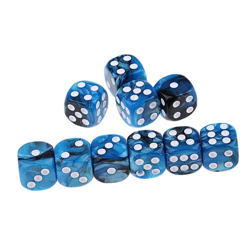 BEAUTYBIGBANG 10 Stück Würfel 16 mm Acryl für Spiele Blau Set 6-Seitig Würfelset Spielwürfel aus umweltfreundlichem Acryl Standardgröße für 6-seitige Würfel BEAUTYBIGBANG 10 Stück Würfel 16 mm Acryl für Spiele Blau Set 6-Seitig Würfelset Spielwürfel aus umweltfreundlichem Acryl Standardgröße für 6-seitige Würfel von BEAUTYBIGBANG