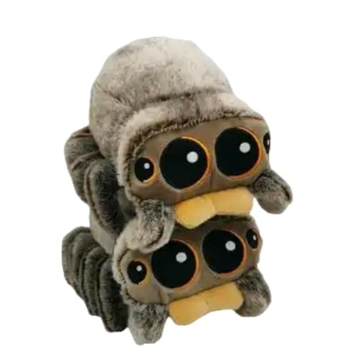 BEAUTYC Stofftier Gefüllte Spielzeug Kleine Spinnenpuppe Geburtstagsgeschenk Urlaub Geschenk Lustige Puppe Wohnzimmer Schlafzimmer Dekoration-Gelbe Lippenspinne von BEAUTYC