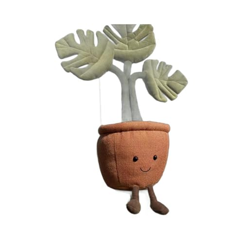 BEAUTYC Stofftier Turtle Back Bambuspflanze Figur Dekoration Spaß Topf Puppe Plüsch Spielzeug Puppen -Feiertagsgeschenk Möbeldekoration-Schildkröte von BEAUTYC