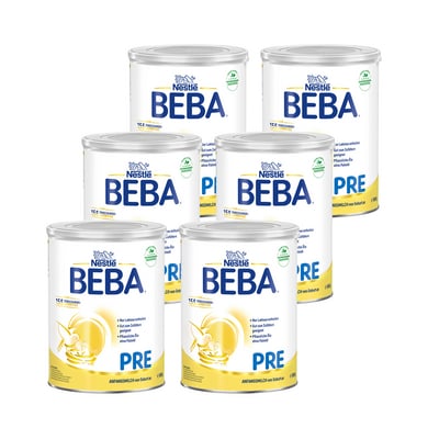 Nestlé BEBA PRE Anfangsmilch von Geburt an 6x800g Nestlé BEBA PRE Anfangsmilch von Geburt an 6x800g von Nestle Beba